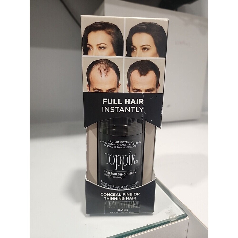 Toppik Hair Building Fibers Fill In Fine Thinning Hair Instantly Thicker BLACK